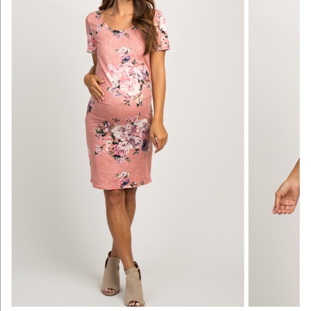 PinkBlush Pink Faded Maternity Dress